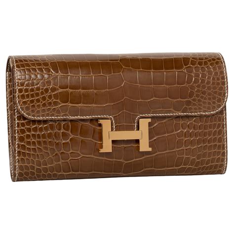 hermes croc wallet|Hermes alligator long wallet.